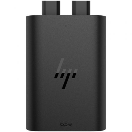 HP Cargador de Portátil USB-C GaN 65 W con Doble Puerto